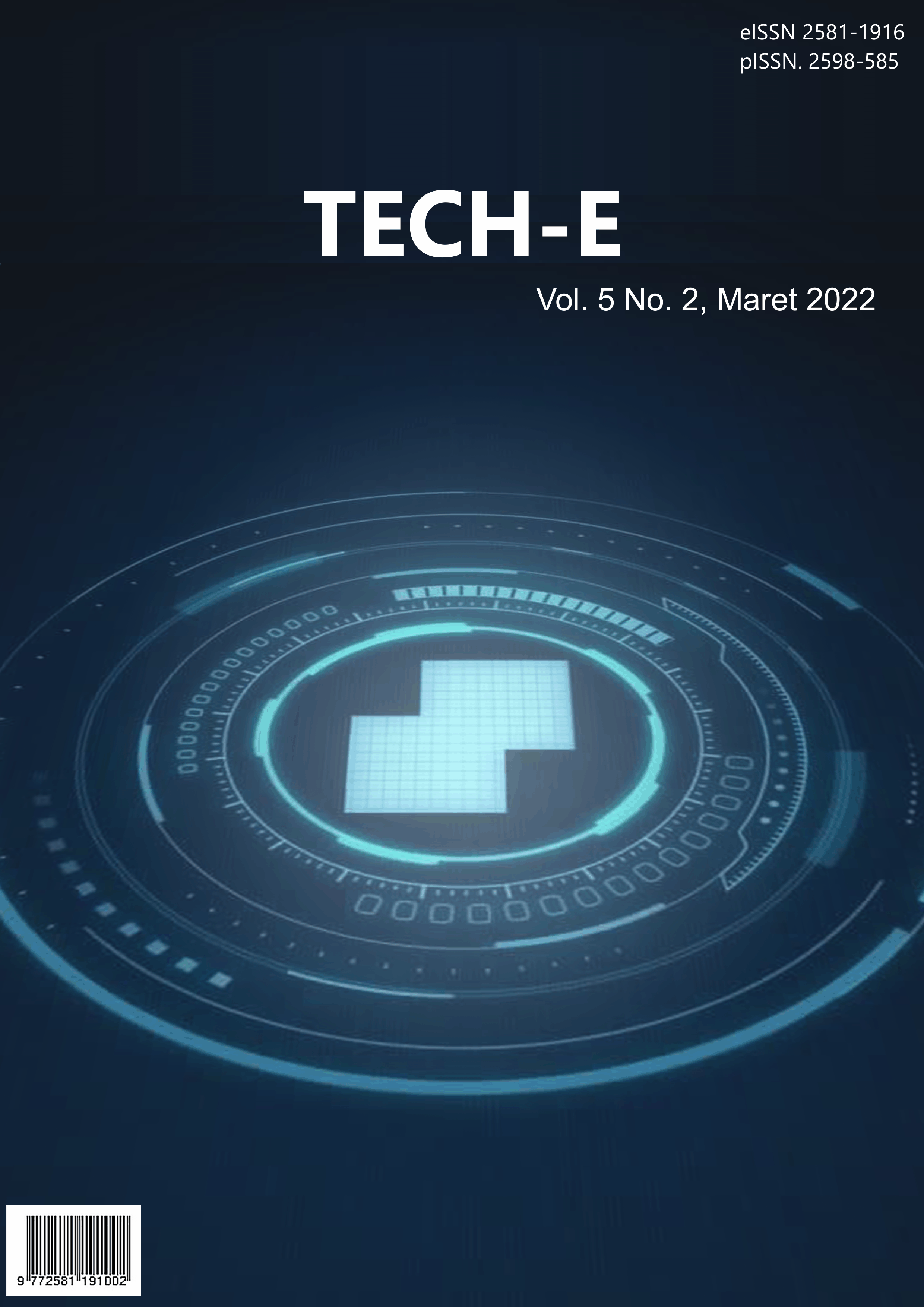 					View Vol. 5 No. 2 (2022): Tech-E
				